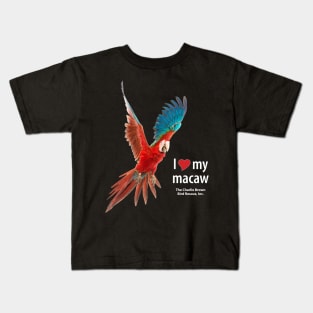 CB Greenwing Macaw Kids T-Shirt